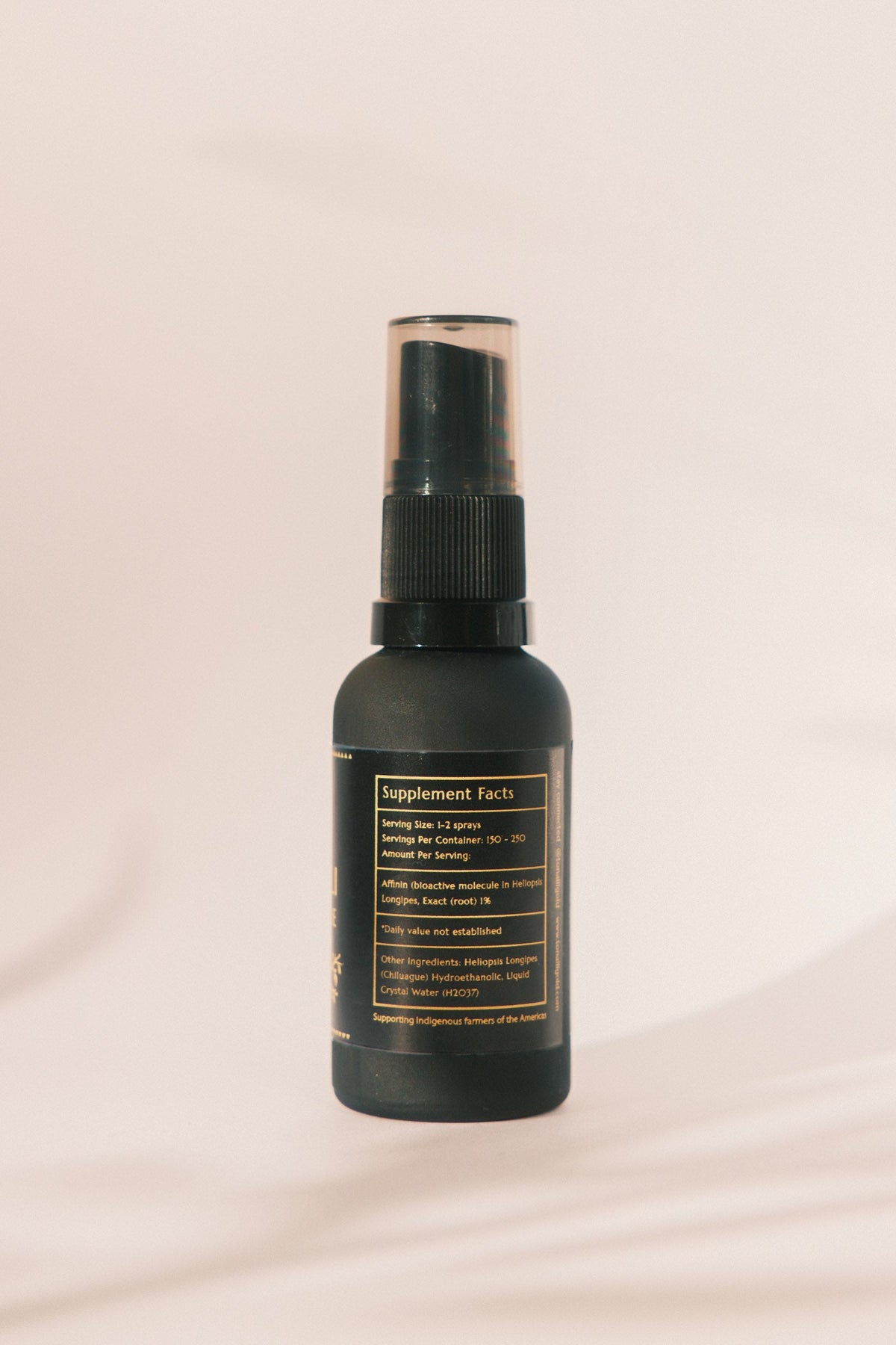 Tonalli Chilcuague Golden Root supplement facts and ingredients panel
